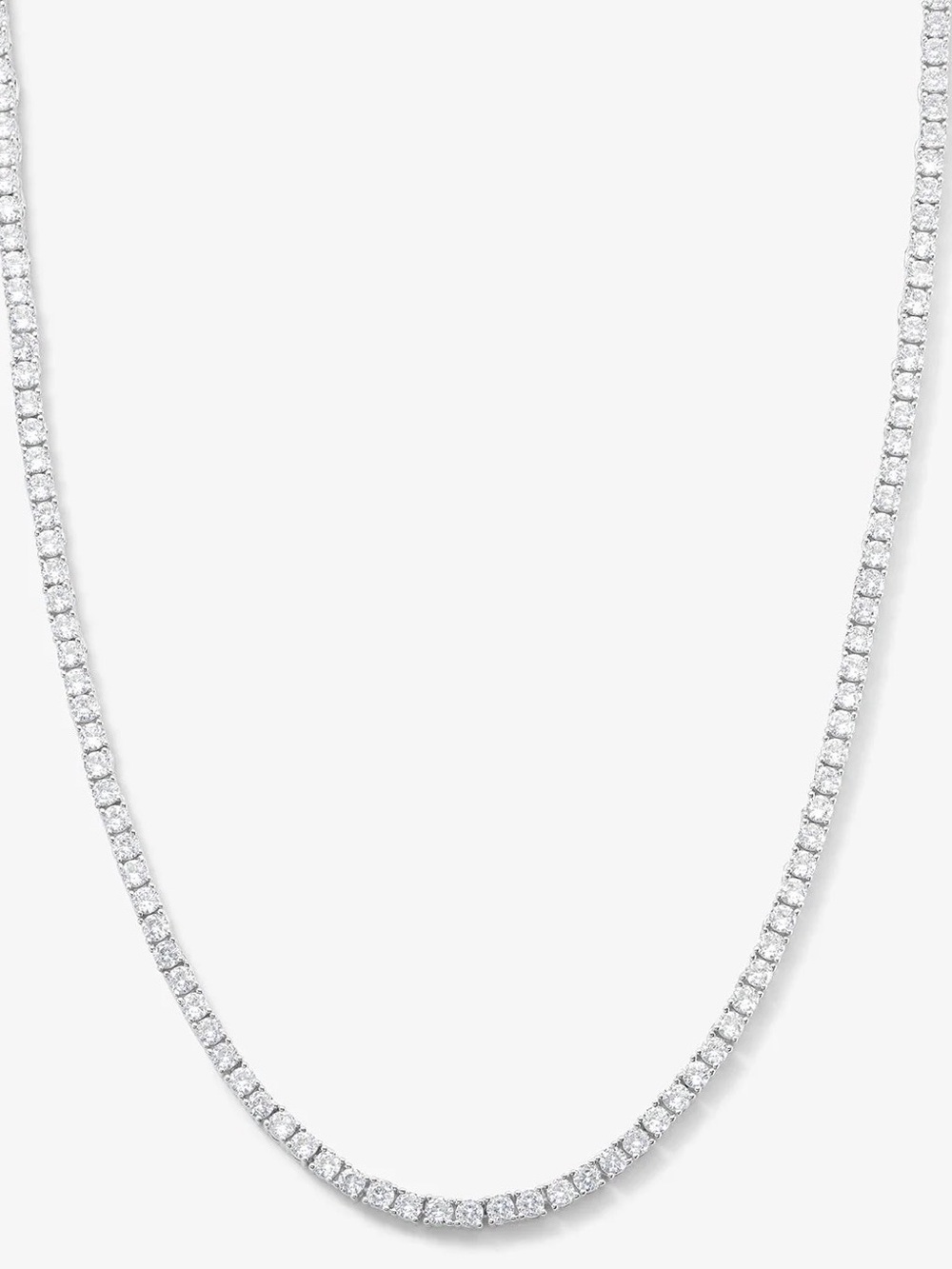 Melinda Maria Heiress Tennis Necklace 3mm (Silver) NEW - Never Worn - Picture 9 of 9